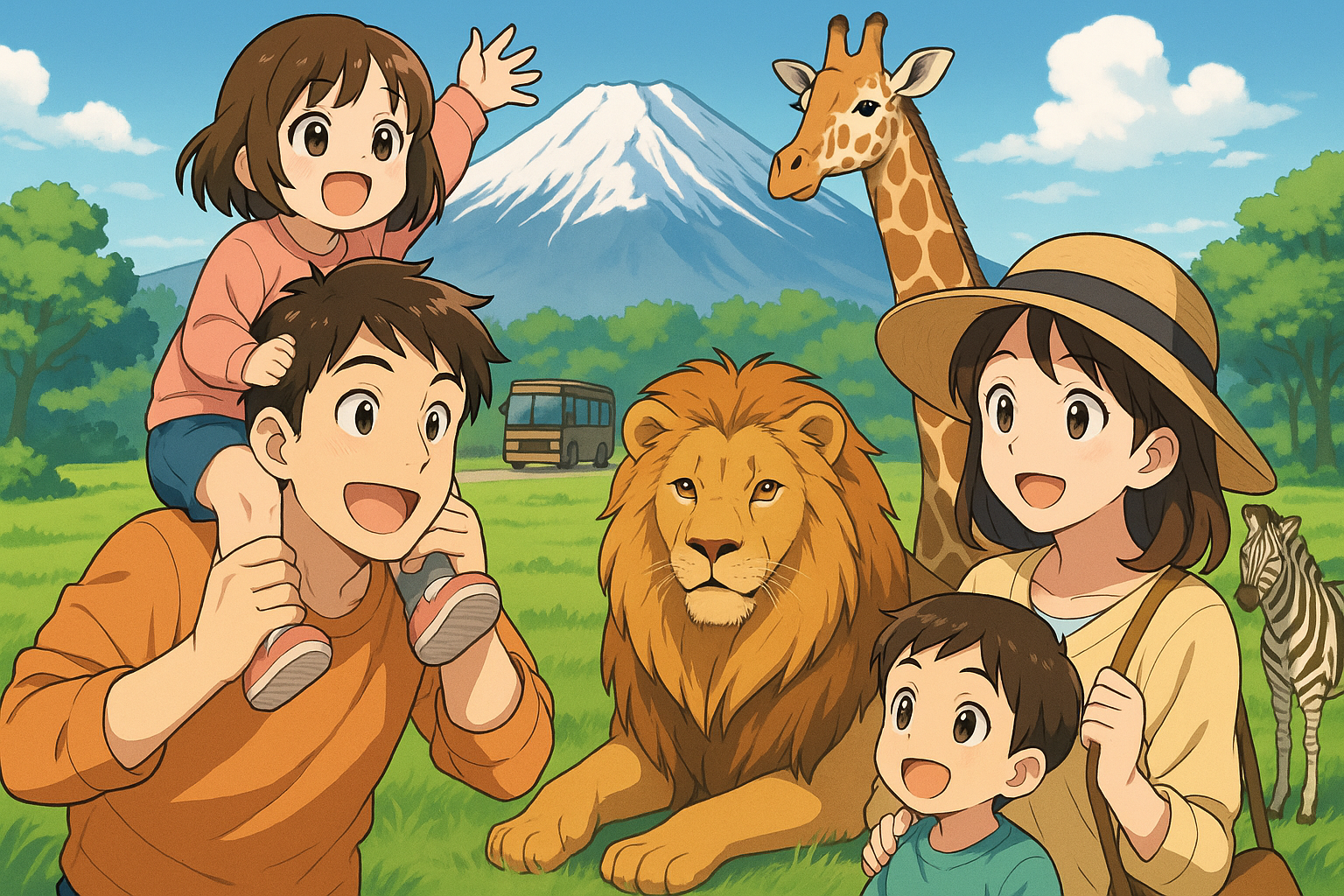 富士サファリパークの子連れ宿泊が安い
