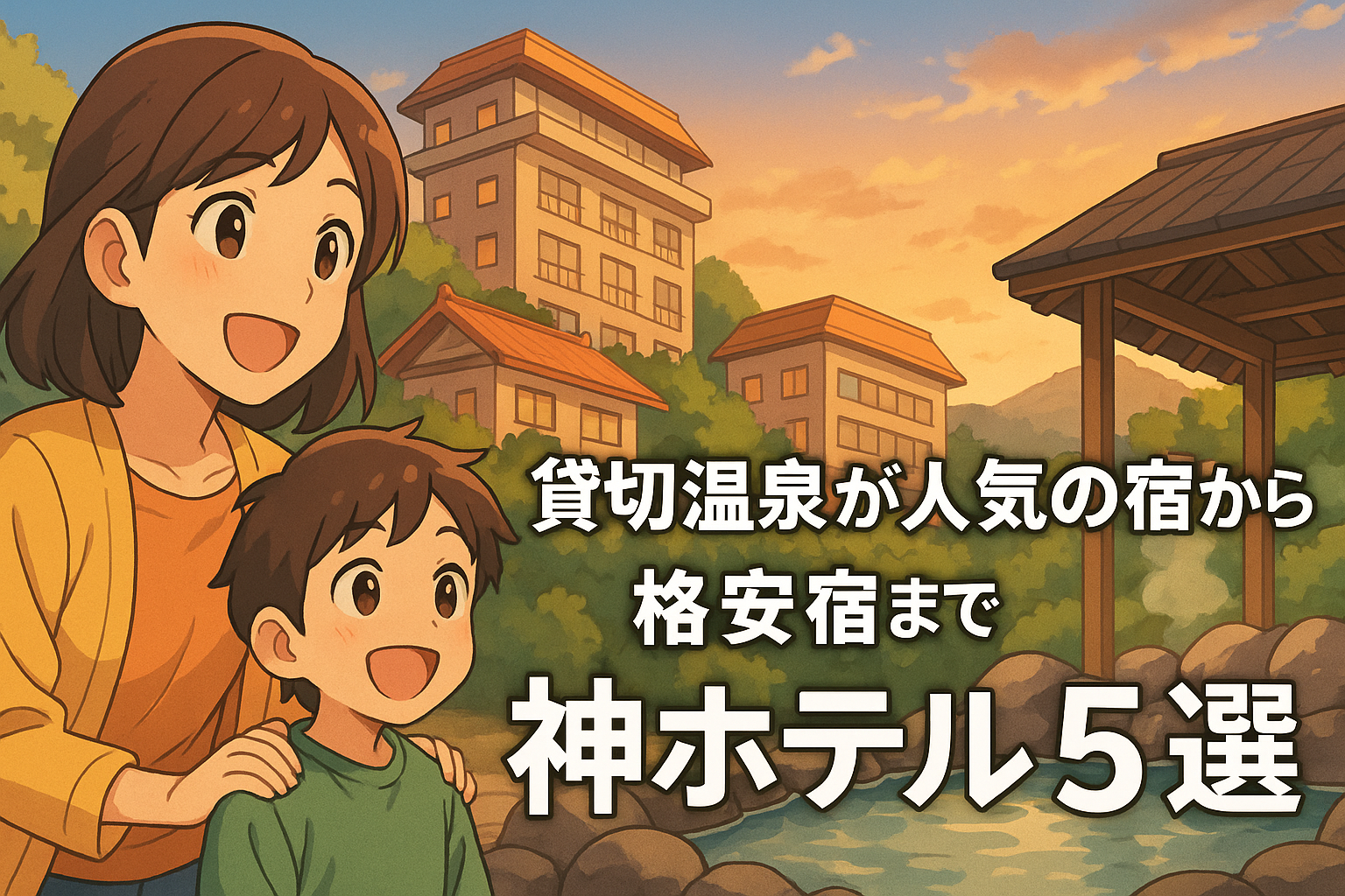 貸切温泉が人気の宿から格安宿まで神ホテル5選