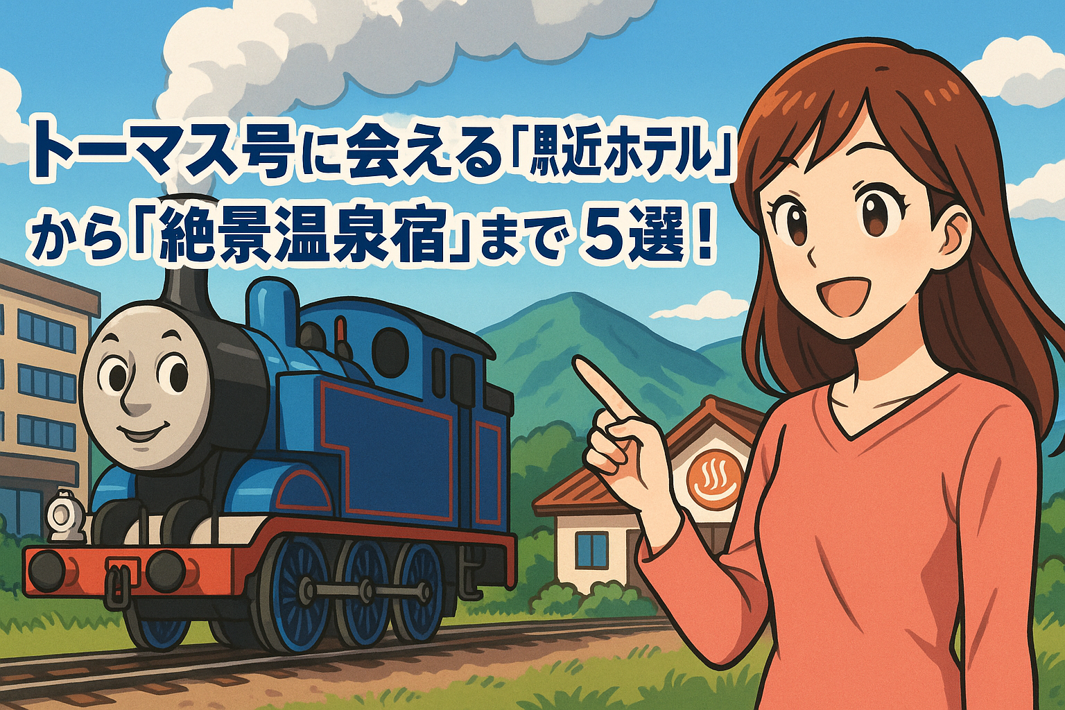 大井川鉄道へ子連れ宿泊！トーマス号に会える「駅近ホテル」から「絶景温泉宿」まで5選！