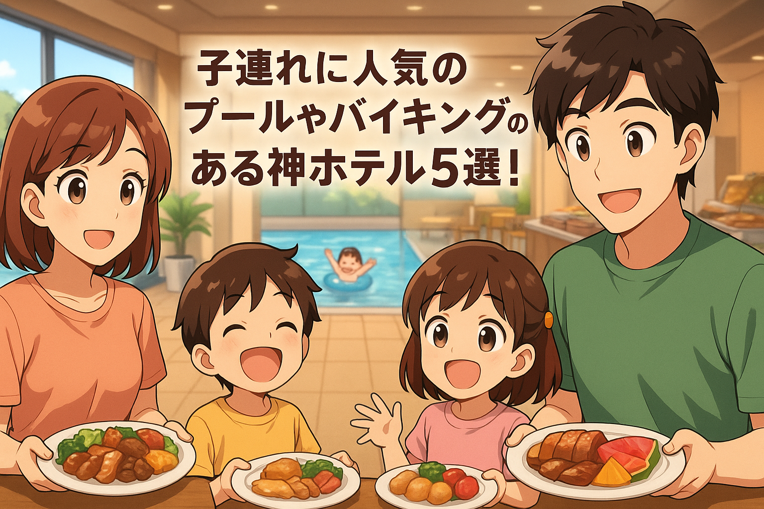 那須サファリパークへ宿泊！子連れに人気のプールやバイキングのある神ホテル5選！