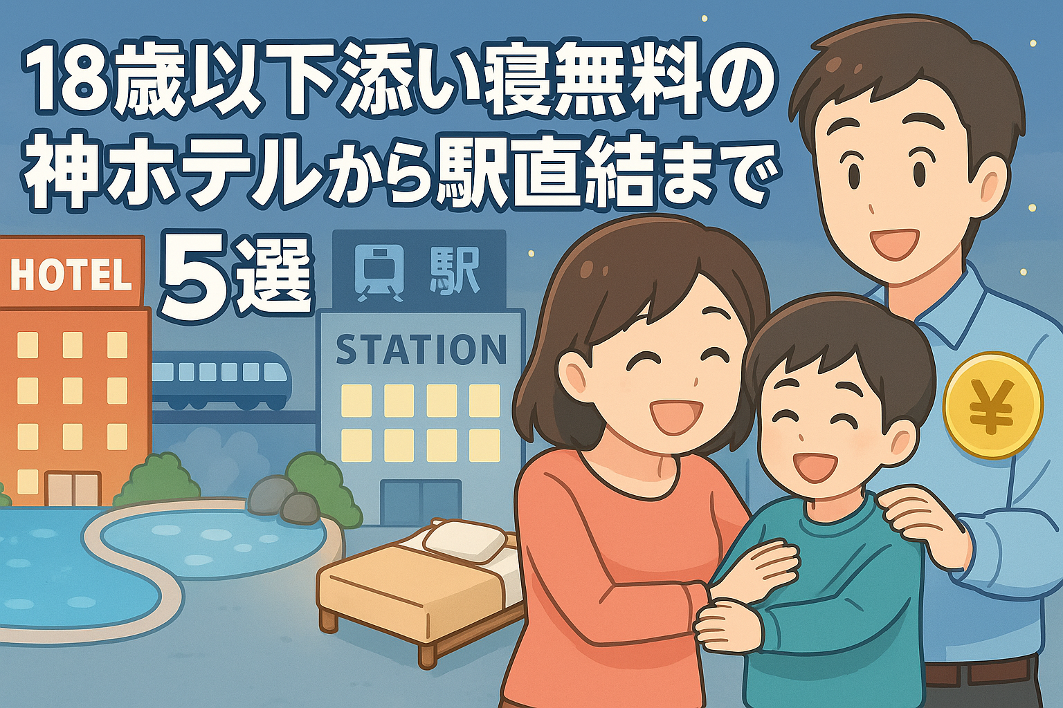 みろくの里の宿泊は子連れでココ！18歳以下添い寝無料の神ホテルから駅直結まで5選