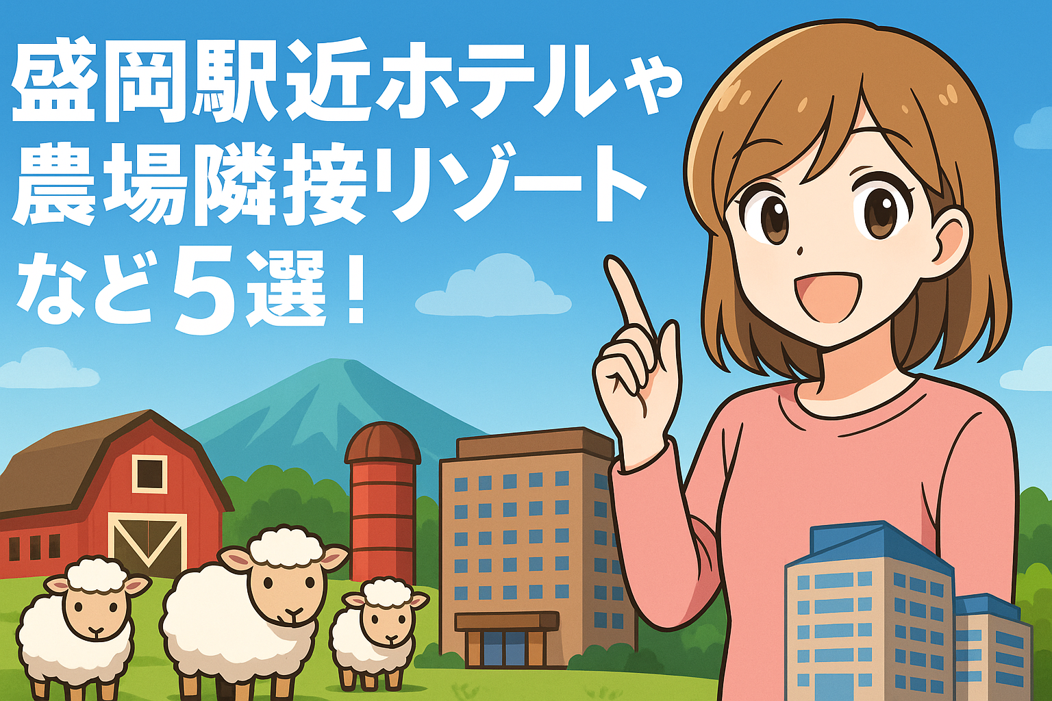 小岩井農場・子連れ宿泊で失敗しないホテル選び！盛岡駅近ホテルや農場隣接リゾートなど5選！