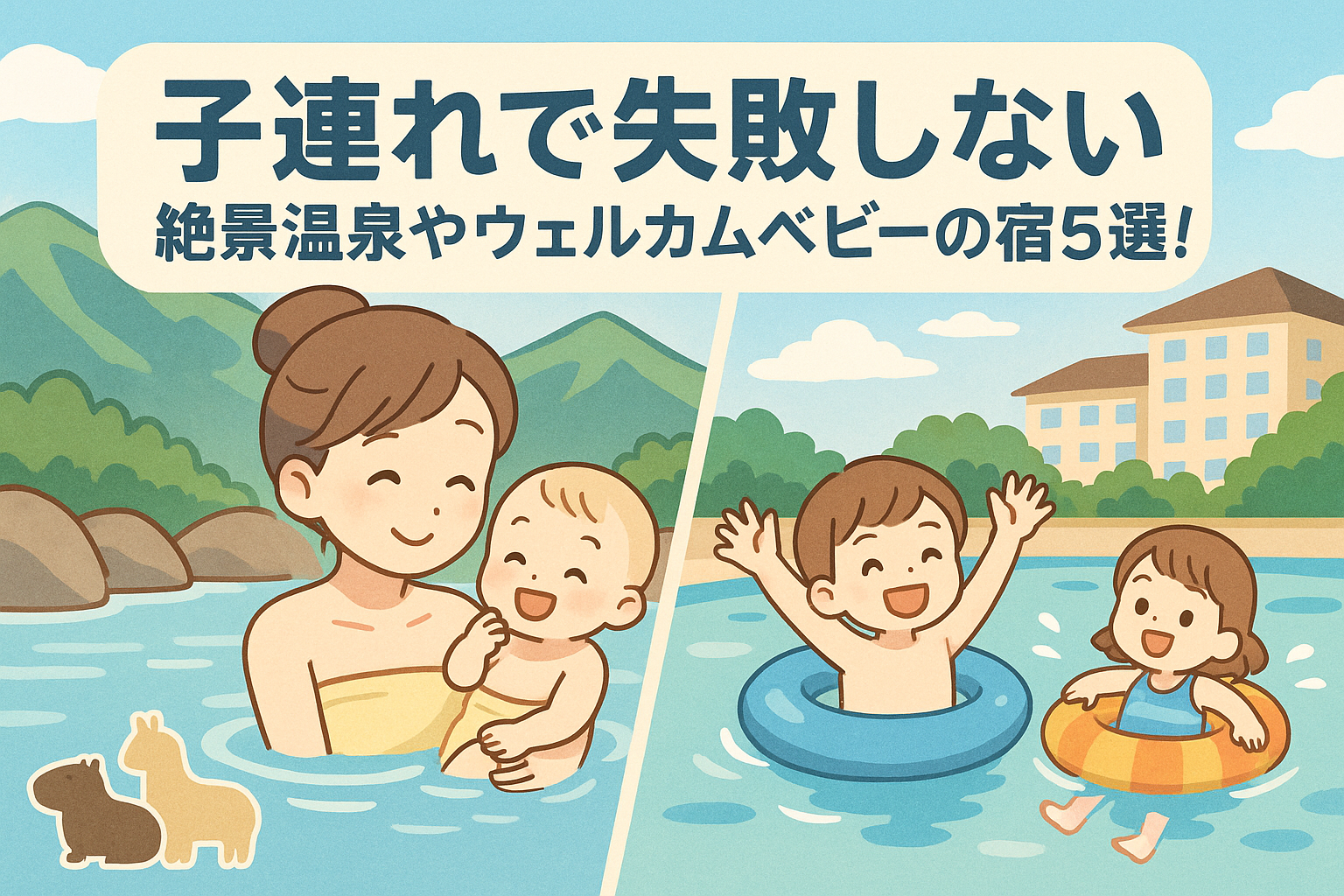 那須どうぶつ王国と宿泊を満喫！子連れで失敗しない絶景温泉やウェルカムベビーの宿５選！