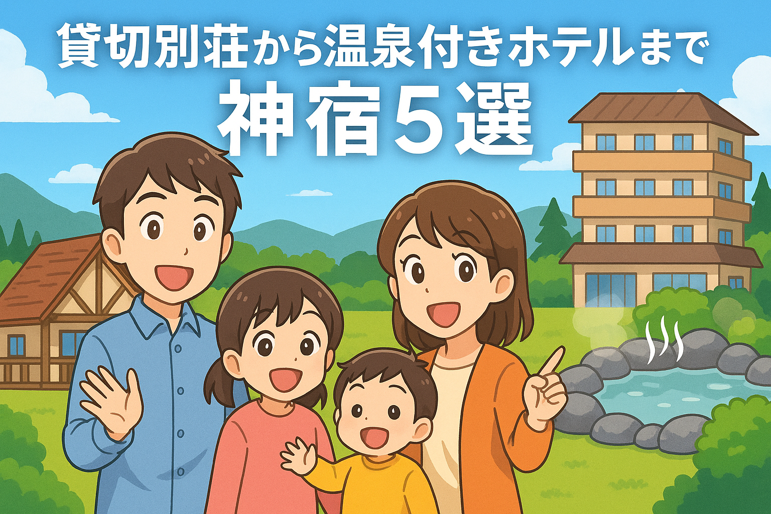 牧歌の里の子連れ宿泊はココ！