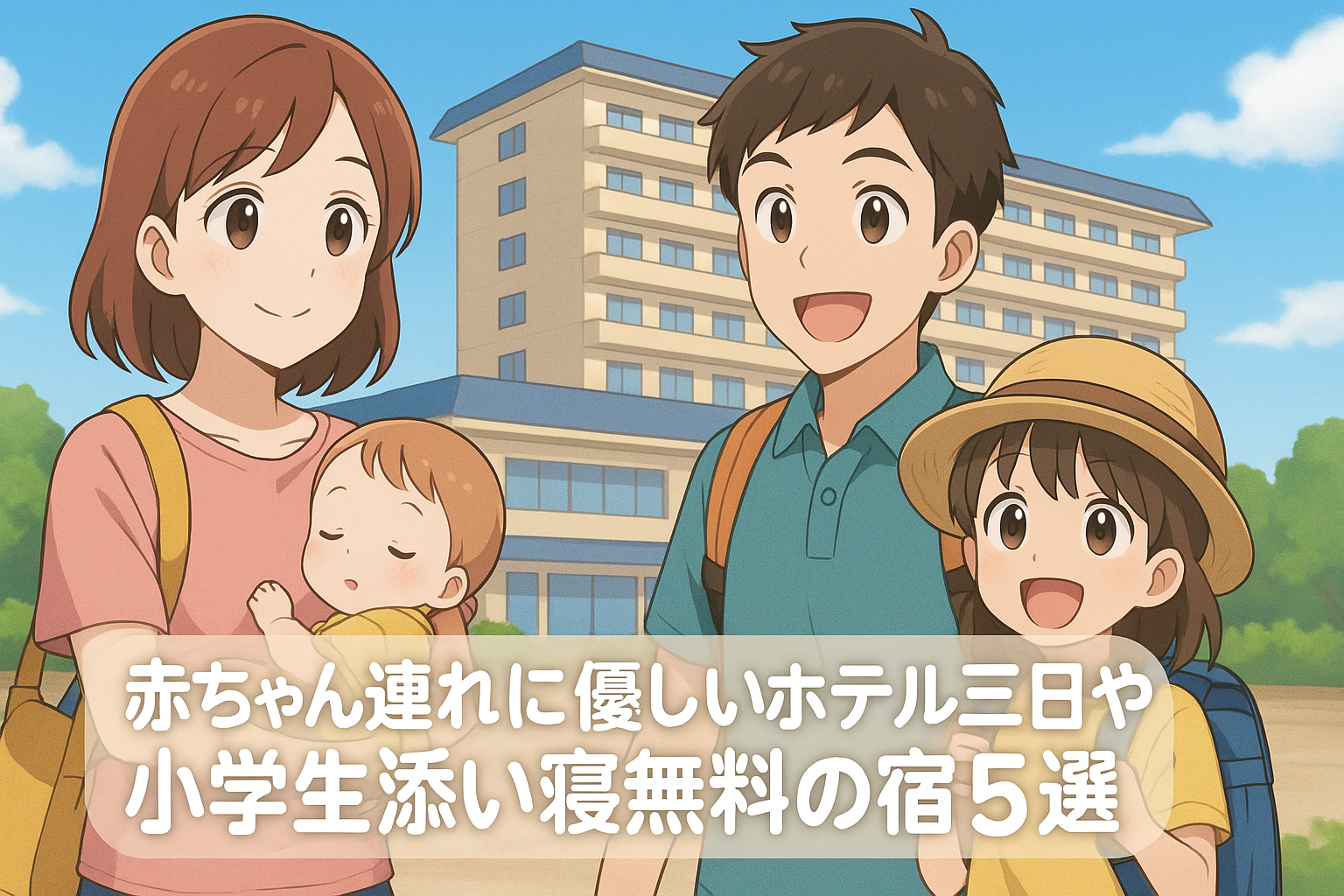 木更津の子連れ宿泊で失敗しないホテル選び！赤ちゃん連れに優しいホテル三日月や、小学生添い寝無料の宿5選